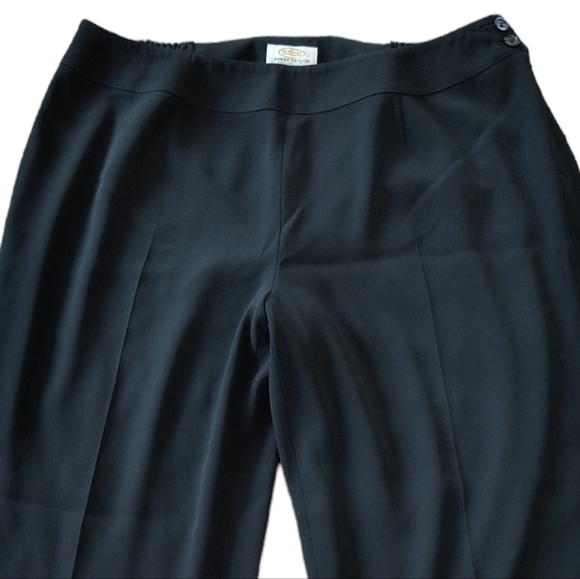Talbots Women's Petites Black Side Zip Trousers Size 16W - Picture 7 of 9